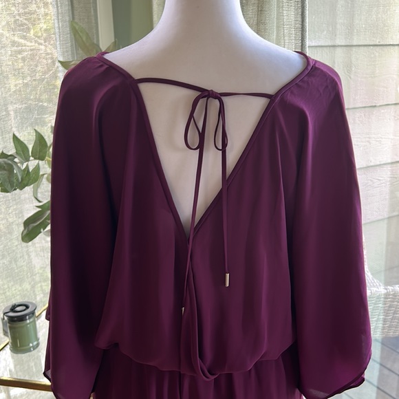 White House Black Market Purple Romper - Picture 3 of 8